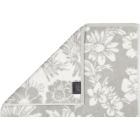 Cawö Handtücher Luxury Home Two-Tone Edition Floral 638 - Farbe: platin - 76 Handtuch 50x100 cm