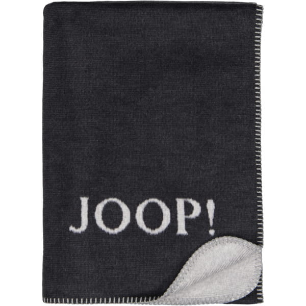 JOOP! Wohndecke Melange-Doubleface - Größe: 150x200 cm - Farbe: Anthrazit-S günstig online kaufen