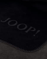 JOOP! Wohndecken Uni-Doubleface - Farbe: Schwarz-Anthrazit - 150x200 cm