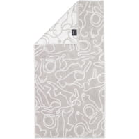 Cawö Handtücher CUTE CATS EDITION Cats 6264 - Farbe: platin/weiß - 76 - Handtuch 50x100 cm