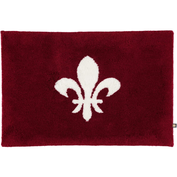 Rhomtuft - Badteppiche Lilie - Farbe: bordeaux/ecru - 1372 - 60x90 cm