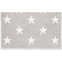 Cawö Handtücher NEW STARS Sterne groß 6260 - Farbe: platin/weiß - 76 - Duschtuch 70x140 cm