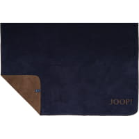 JOOP! Wohndecke Uni-Doubleface - Größe: 150x200 cm - Farbe: Marine-Karamell
