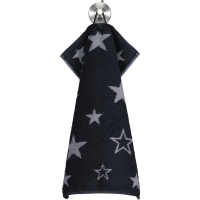 Cawö Handtücher Christmas Edition Sterne 792 - Farbe: schwarz - 90