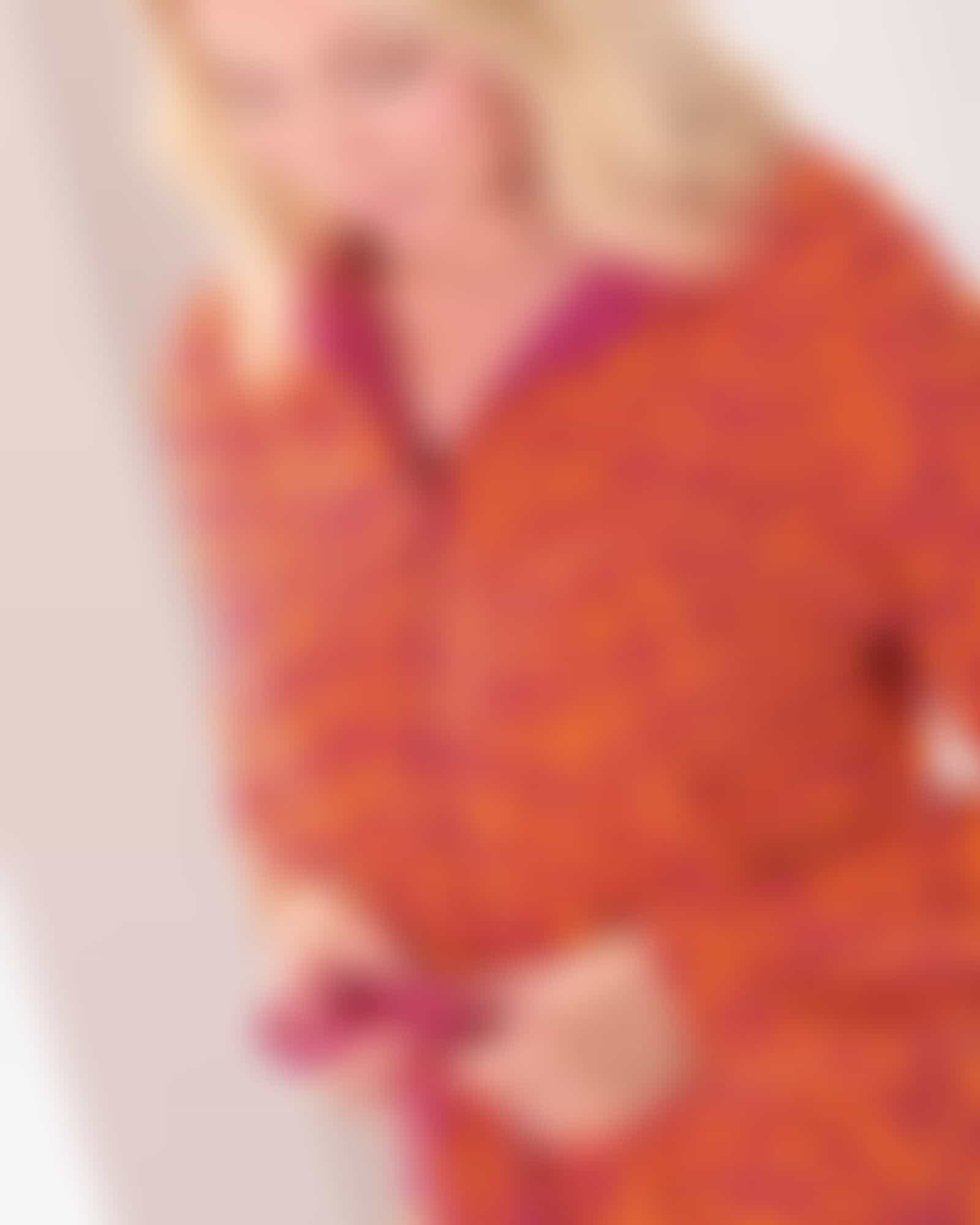 Cawö Home Bademäntel Damen Kurzmantel mit Kapuze Two-Tone Leo 851 - Farbe: pink - 23