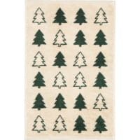 Cawö Handtücher Christmas Edition Tannenbäume 794 - Farbe: natur-grün - 34 - Gästetuch 30x50 cm