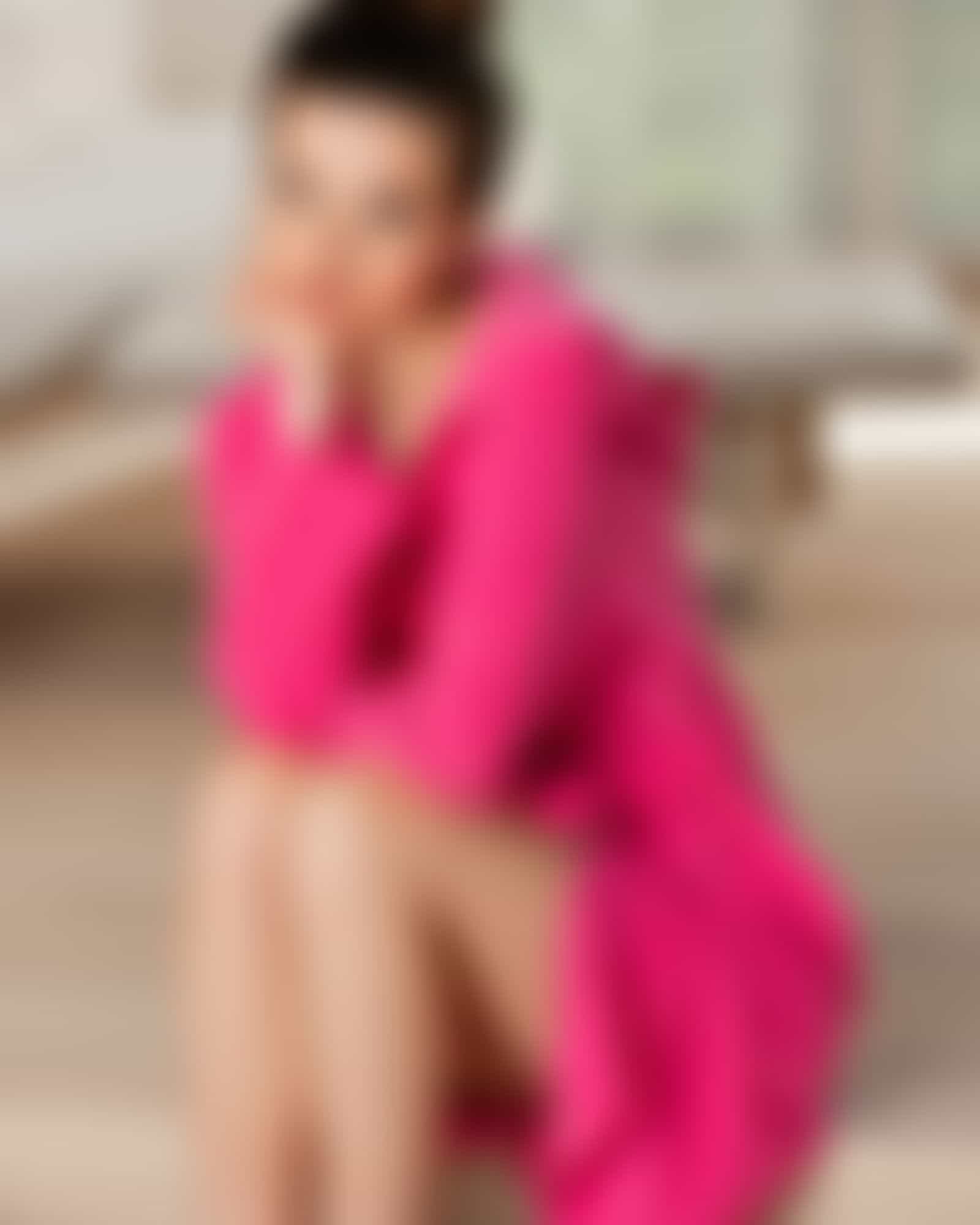 Vossen Bademäntel Damen Kurzmantel mit Kapuze Tampa - Farbe: prim rose - 3750 Detailbild 1