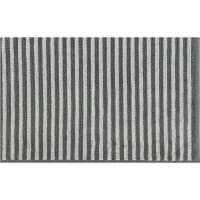 Cawö Badematten Two-Tone Stripes 480 - Farbe: schiefer - 77 - 50x80 cm