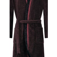 Cawö Bademäntel Herren Kimono 4839 - Farbe: rot-schwarz - 92 - S