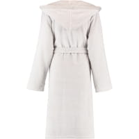 Cawö - Damen Bademantel Two-Tone Kapuze 6425 - Farbe: platin - 76 - S