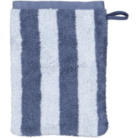 Cawö Handtücher Reverse Wendestreifen 6200 - Farbe: nachtblau - 11 Waschhandschuh 16x22 cm