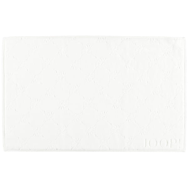 JOOP Uni Cornflower Badematte 1670 - 50x80 cm - Farbe: weiß - 600 günstig online kaufen