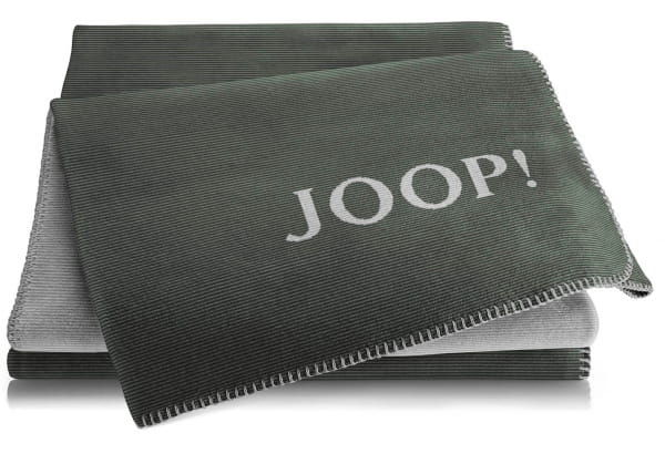 JOOP! Wohndecke Melange-Doubleface - Größe: 150x200 cm - Farbe: Agave-Graphit