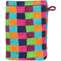 Cawö - Life Style Karo 7047 - Farbe: 84 - multicolor Waschhandschuh 16x22 cm