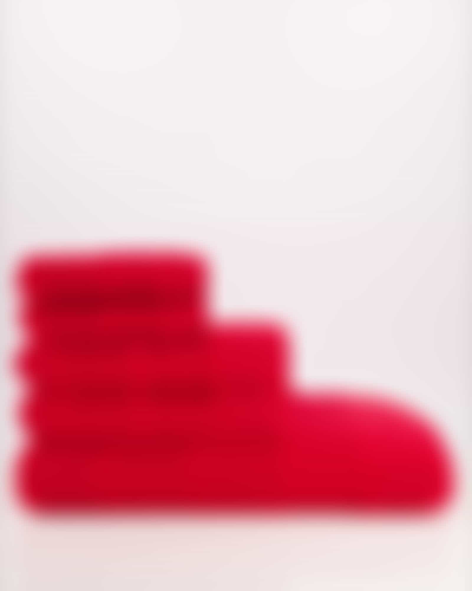 Cawö - Noblesse Uni 1001 - Farbe: 203 - rot - Waschhandschuh 16x22 cm
