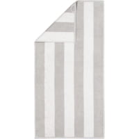 Cawö Zoom Blockstreifen 120 - Farbe: platin - 76 - Handtuch 50x100 cm