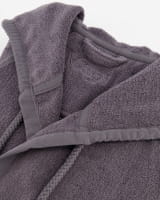 Vossen Bademäntel Damen Kurzmantel mit Kapuze Jive - Farbe: graphit - 7660