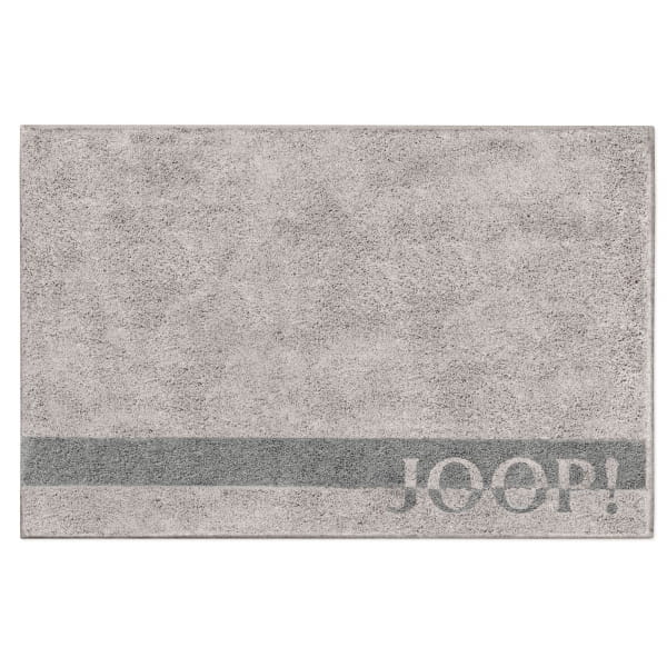 JOOP! Badteppich Logo Stripes 141 - Farbe: Platin - 1515 - 50x60 cm