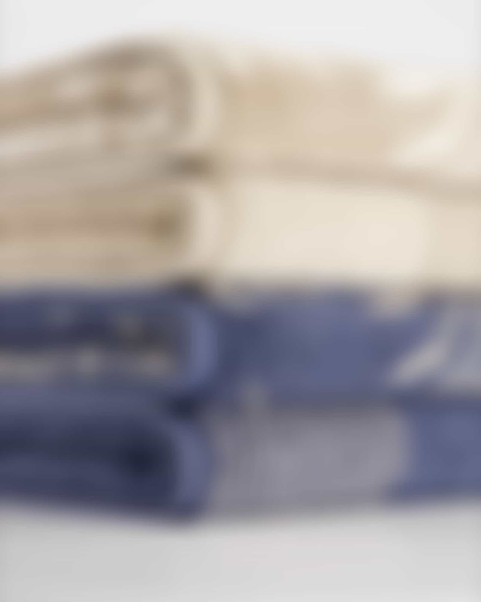 Cawö Handtücher Luxury Home Two-Tone Edition Floral 638 - Farbe: nachtblau - 10 - Handtuch 50x100 cm