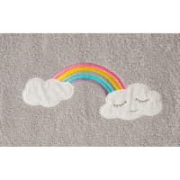Smithy Wolkenweich Regenbogen - Badeponcho 55 x 70 cm - Farbe: grau (1701027)