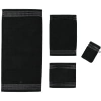 Vossen Cult de Luxe - Farbe: 790 - schwarz - Gästetuch 30x50 cm