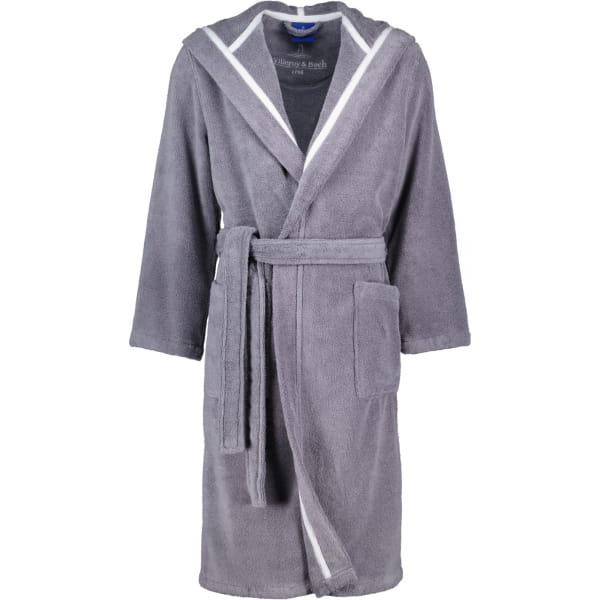 Villeroy & Boch Herren Bademantel Kapuze 2523 - Farbe: shadow-grey - 77 - XL