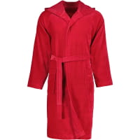 Vossen Bademäntel unisex Kurzmantel mit Kapuze Texas - Farbe: rubin - 3900 - L