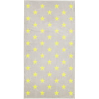 Cawö Handtücher NEW STARS Sterne groß 6260 - Farbe: platin/lime - 75 - Handtuch 50x100 cm