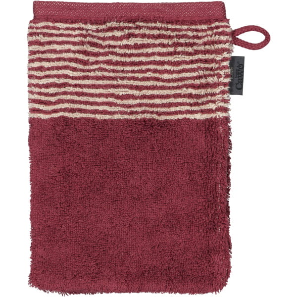Cawö Handtücher Luxury Home Two-Tone 590 - Farbe: bordeaux - 23 - Waschhandschuh 16x22 cm