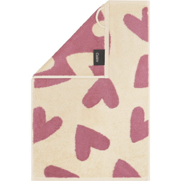 Cawö Handtücher Heart Beats Hearts 6275 - Farbe: beere - 32 - Gästetuch 30x günstig online kaufen