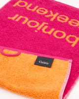 Cawö Gästetücher Postcard Towels Edition 100 - Farbe: bonjour weekend - 05 - 30x50 cm
