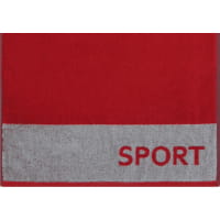 Cawö Fitness-Handtücher SPORT 6290 - Farbe: red - 72 - 50x130 cm