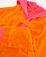 Vossen Bademäntel Kinder Kapuze Bixie - Farbe: electric orange/prim rose - 0006