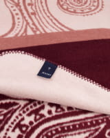 JOOP! Wohndecken Paisley Stripes - Farbe: Rouge - 150x200 cm