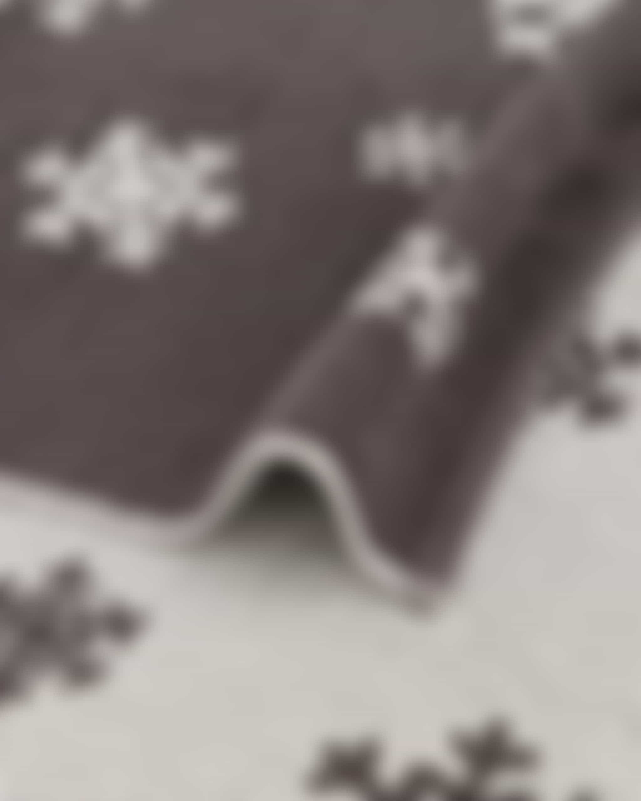 Cawö Handtücher WINTER EDITION Schneekristalle 6270 - Farbe: basalt/platin - 77