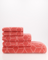 Villeroy &amp; Boch Handtücher Coordinates Carré 2557 - Farbe: coral - 22 - Handtuch 50x100 cm