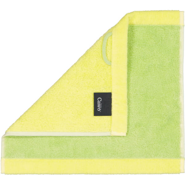 Cawö Handtücher Lifestyle Splash 7071 - Farbe: pistazie/lemon - 45 - Seiflappen 30x30 cm