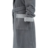 Esprit Damen Bademantel Day Kapuze - Farbe: grey steel - 740