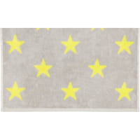 Cawö Handtücher NEW STARS Sterne groß 6260 - Farbe: platin/lime - 75 - Handtuch 50x100 cm