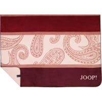 JOOP! Wohndecken Paisley Stripes - Farbe: Rouge - 150x200 cm