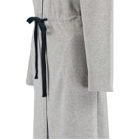 Cawö Home Active Damen Kurzmantel Kapuze TG RV 821 - Farbe: grau-melange/navy - 71 - L
