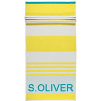 S.Oliver Strandtuch Streifen 3707 - 80x180 cm - Farbe: gelb - 54