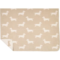 Cawö Wohndecken WE LOVE DOGS 62460 - Farbe: natur/beige - 33 - 150x200 cm