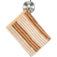 Cawö Handtücher Delight Streifen 6218 - Farbe: caramel - 33 - Gästetuch 30x50 cm