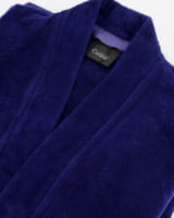 Cawö Home - Herren Bademantel Kimono 823 - Farbe: blau - 11 - S