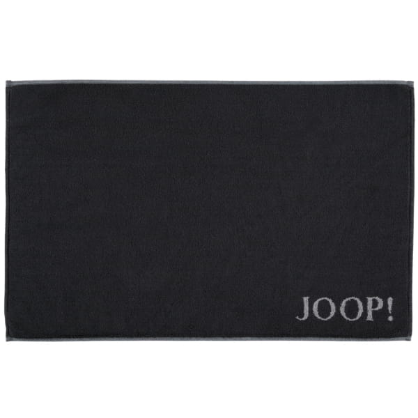 JOOP! Classic - Doubleface Badematte 1600 - 50x80 cm - Farbe: Schwarz/Anthrazit - 90