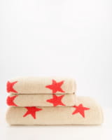 Cawö Handtücher NEW STARS Sterne groß 6260 - Farbe: beige/pink - 32 - Duschtuch 70x140 cm