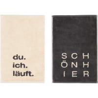 Cawö Gästetücher Postcard Towels Edition 100 - Farbe: du.ich.läuft - 13 - 30x50 cm