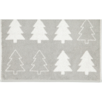 Cawö Christmas Edition Tannenbäume 958 - Farbe: platin - 76 - Duschtuch 80x150 cm