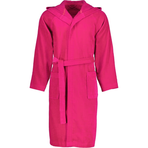 Vossen Bademäntel unisex Kurzmantel mit Kapuze Texas - Farbe: cranberry - 3 günstig online kaufen